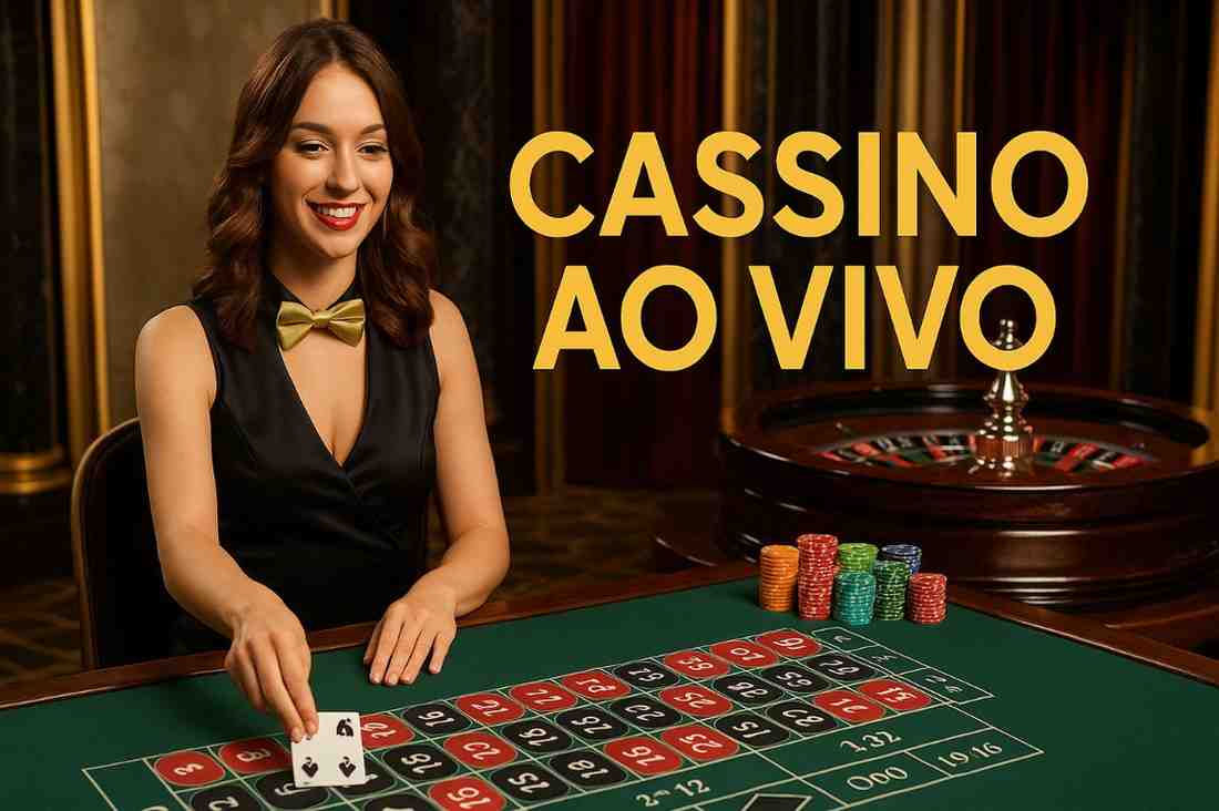 Jogador em mesa de blackjack ao vivo.
